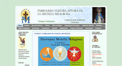 Desktop Screenshot of parroquia-medalla-milagrosa.org